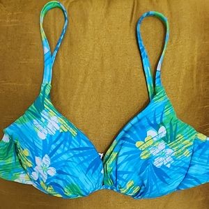 Catalina Floral Vintage 90s Bikini Top Size L